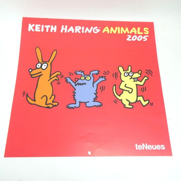 Keith Haring Animals Wall Calendar 2005 teNeues Vintage Unused - Picture 1 of 11